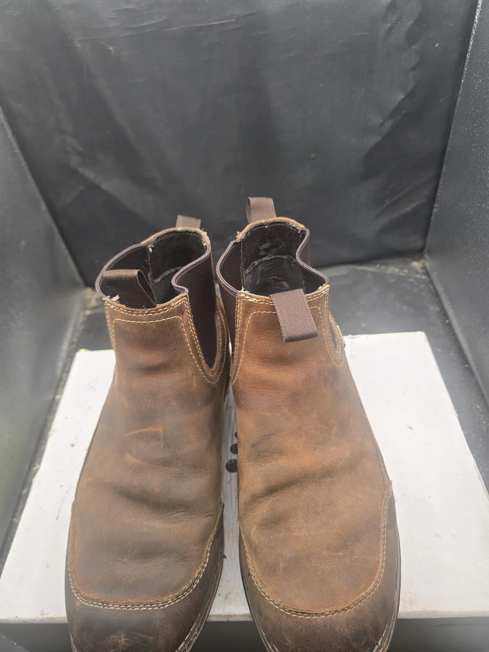 RedHead Men's Brown Leather Chukka Boots